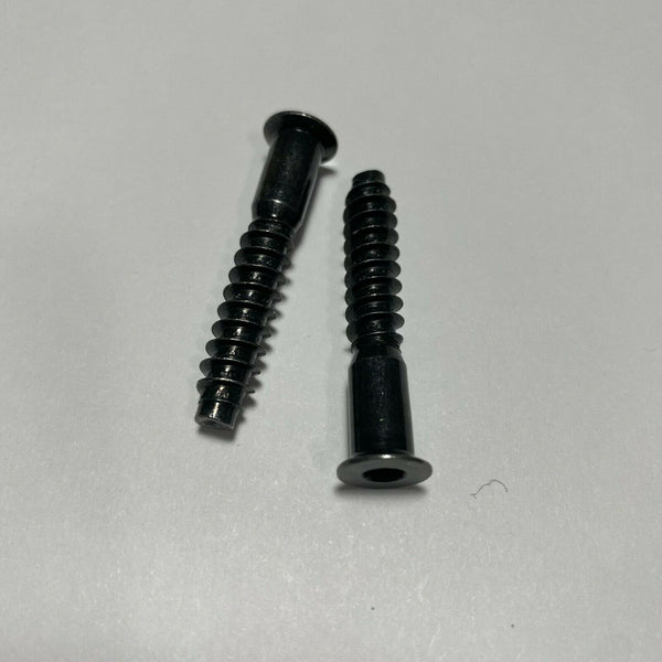 IKEA Wood Screw Part # 100211 #100212 (2 pack) 40MM Black Or Silver Replacement Fittings