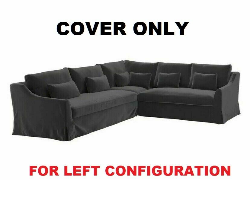 IKEA FARLOV Slipcover for 5-Seat Sectional Sofa LEFT Djuparp Dark