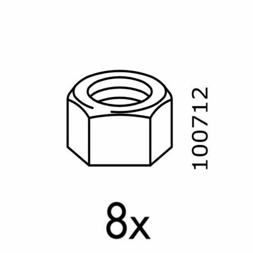 IKEA Nut Lock Replacement (8 pack) Part 100712 Furniture Hardware Discouch