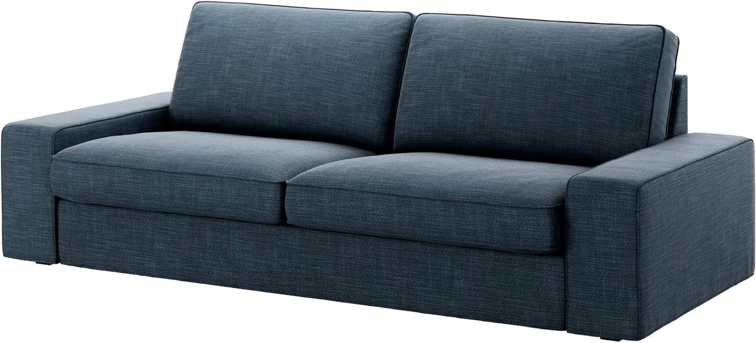 IKEA KIVIK Cover for 3 Seat Sofa Hillared Dark Blue 3 Seater Couch Slipcover 003.488.78