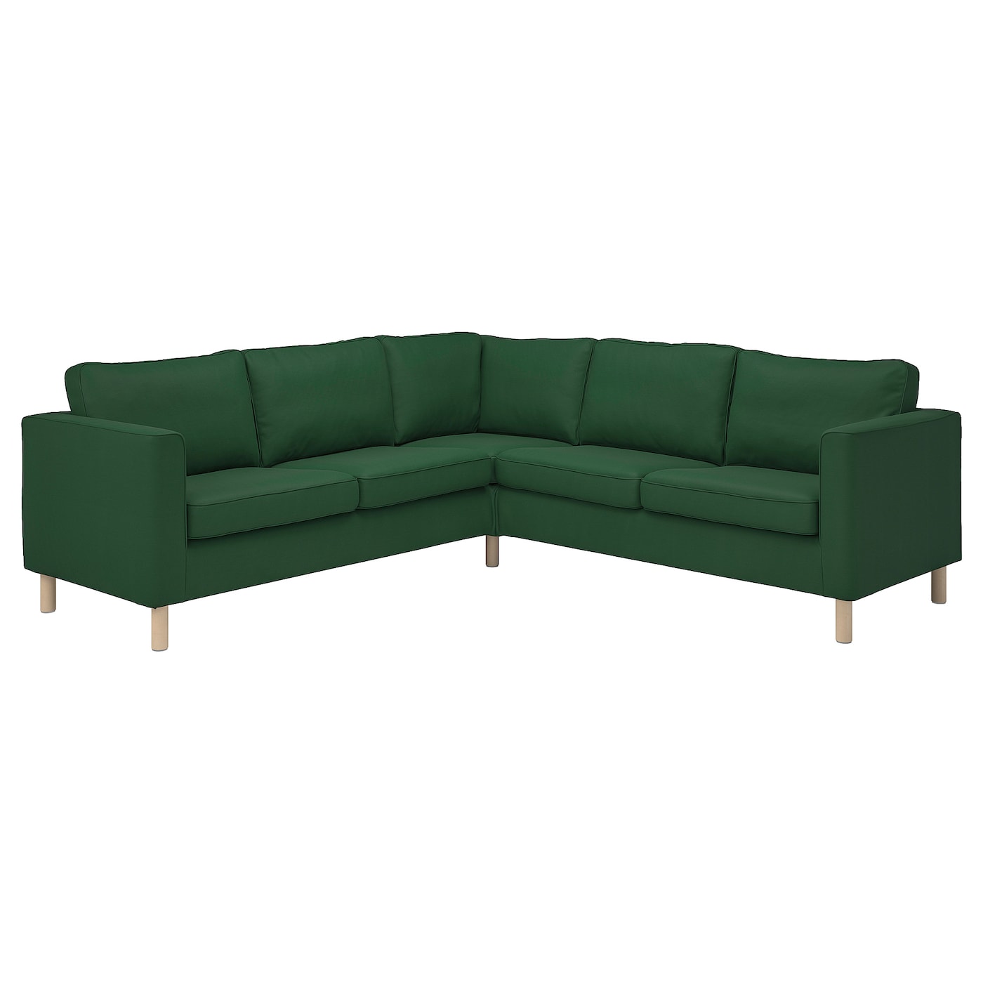 IKEA PARUP Cover for Sectional 4-seat Slipcover Vissle Dark Green 504.937.59