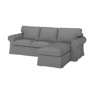 IKEA UPPLAND Cover for Sofa with Chaise Lounge Remmarn Light Gray Slipcover 904.727.88