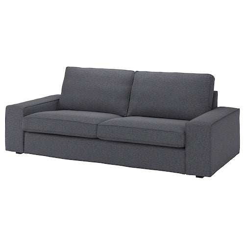 IKEA KIVIK Cover for Sofa Gunnared Medium Gray 3 Seater Couch Slipcover 605.577.03