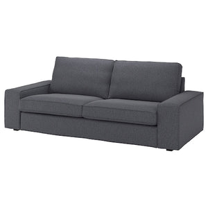 IKEA KIVIK Cover for Sofa Gunnared Medium Gray 3 Seater Couch Slipcover 605.577.03