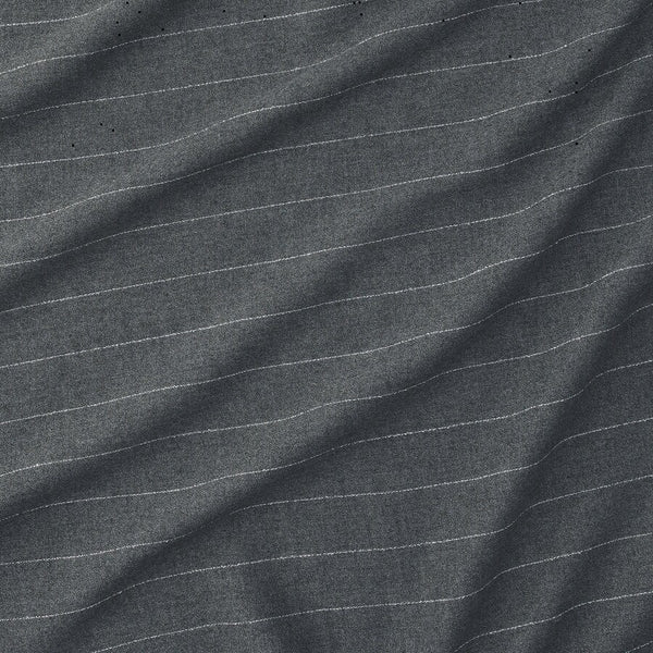 IKEA MILDRUN Curtains Light Filtering 57x98" 1 Pair (2 Panels) Dark Gray Stripe 804.808.02