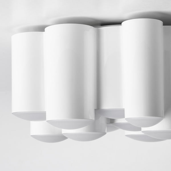 IKEA SODERSVIK Ceiling Lamp LED Dimmable Glossy White 8-1/4" 504.562.24