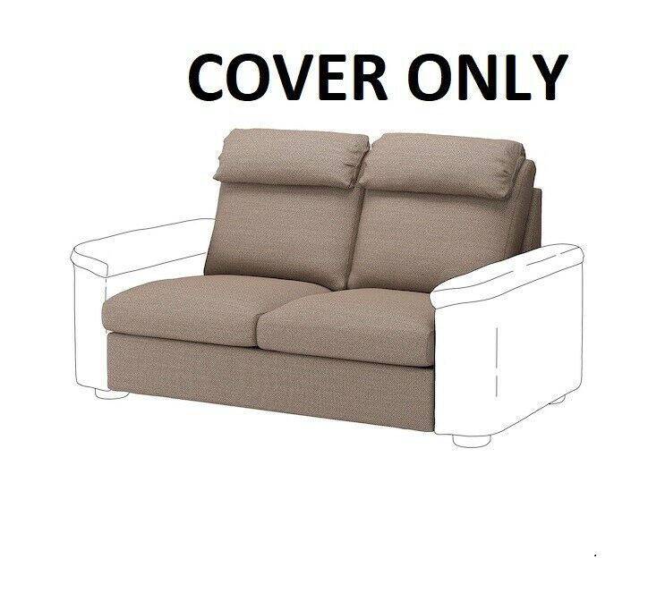 IKEA LIDHULT Cover for Loveseat Sleeper Section Lejde Beige Brown 004.136.99 Slipcover