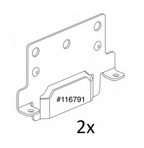 IKEA Mounting Plate for Bed Frame Part # 116791 (2 pack) fit Hemnes Malm Brimnes