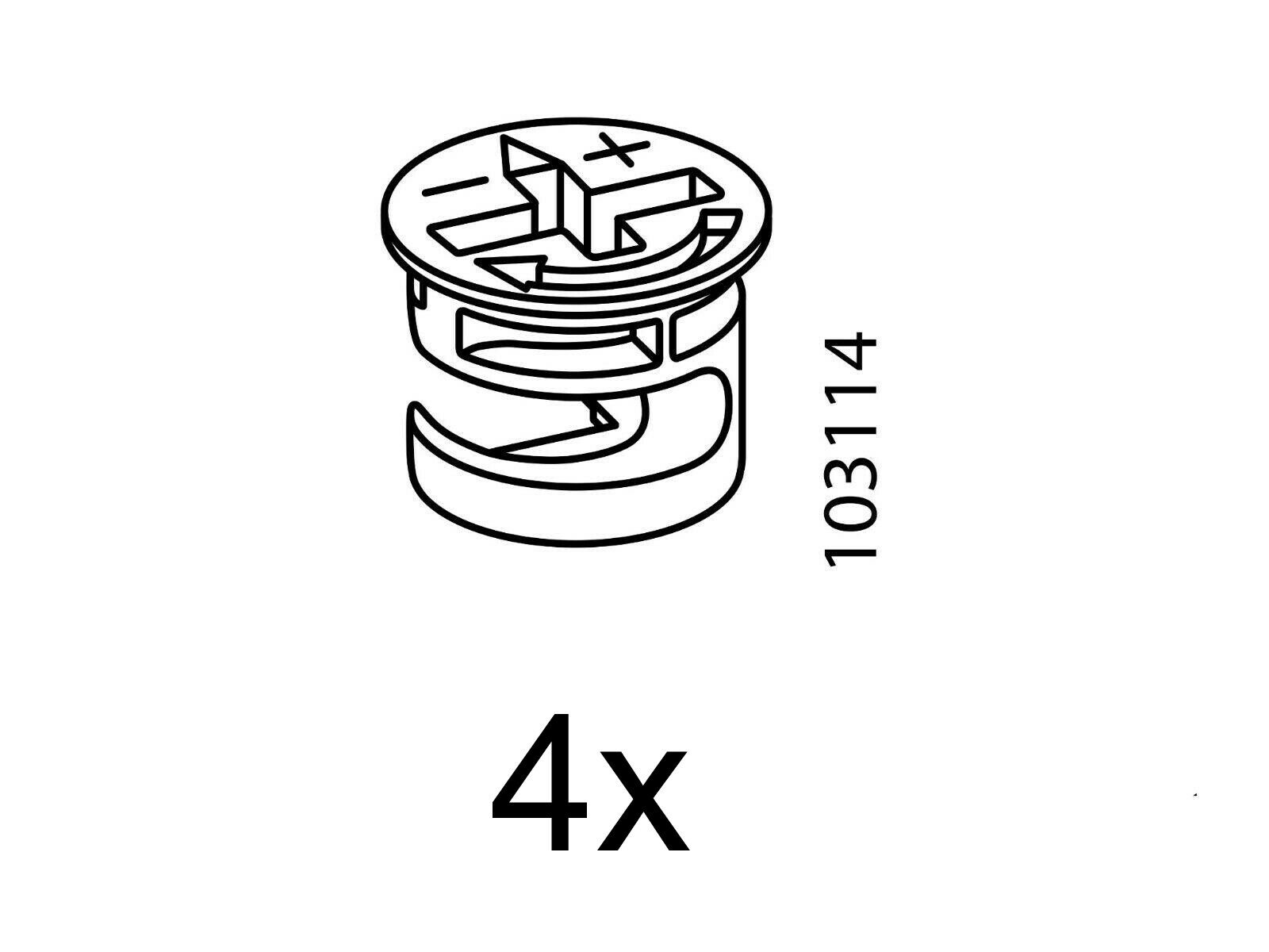 IKEA Cam Lock Nuts Part # 103114 (4 Pack)