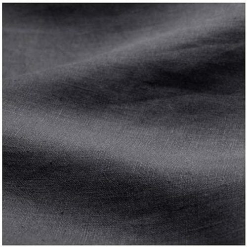IKEA PUDERVIVA King Duvet Cover Set + Pillowcase Dark Gray 100% Linen 303.530.24