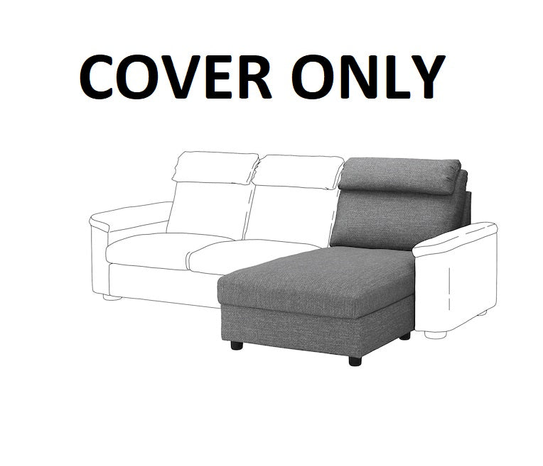 IKEA LIDHULT Cover for Chaise Section Sofa Lejde Gray (No Furniture) Slipcover 904.058.50