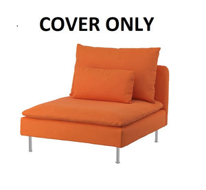 IKEA SODERHAMN Cover for 1 Seat Section Samsta Orange Slipcover 604.526.78