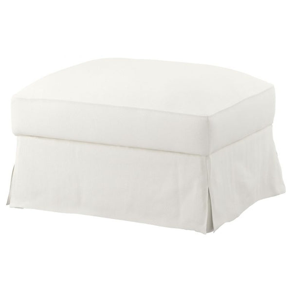 IKEA FARLOV Cover Ottoman with Storage Flodafors White 003.066.80 Footstool Slip