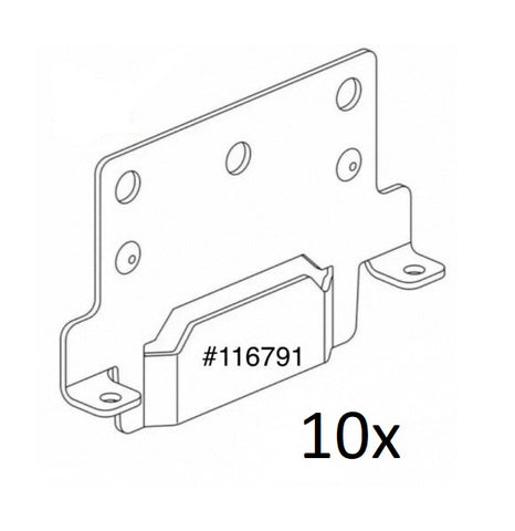 IKEA Bed Frame Metal Mounting Part # 116791 (10 Pack) fit Hemnes Malm Brimnes