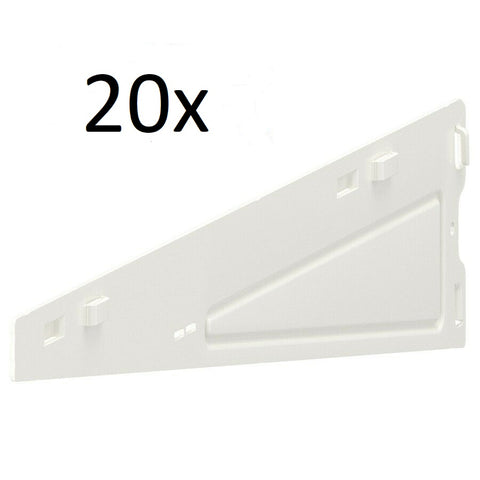 IKEA BOAXEL Bracket (Set of 20) 604.487.33 White 15 3/4 "