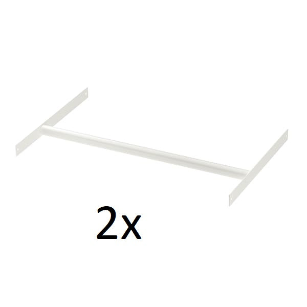 IKEA AURDAL Clothes Rail (2 Pack) 22 1/4" White 304.609.34