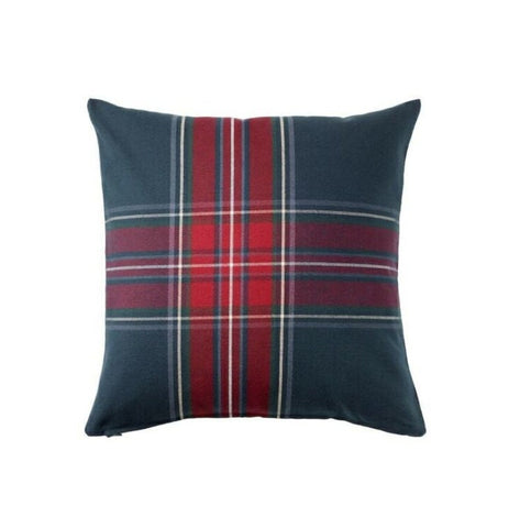 IKEA JUNHILD Cover for Pillow Cushion Pillowcases Blue Red Plaid Check 20x20" 304.167.57