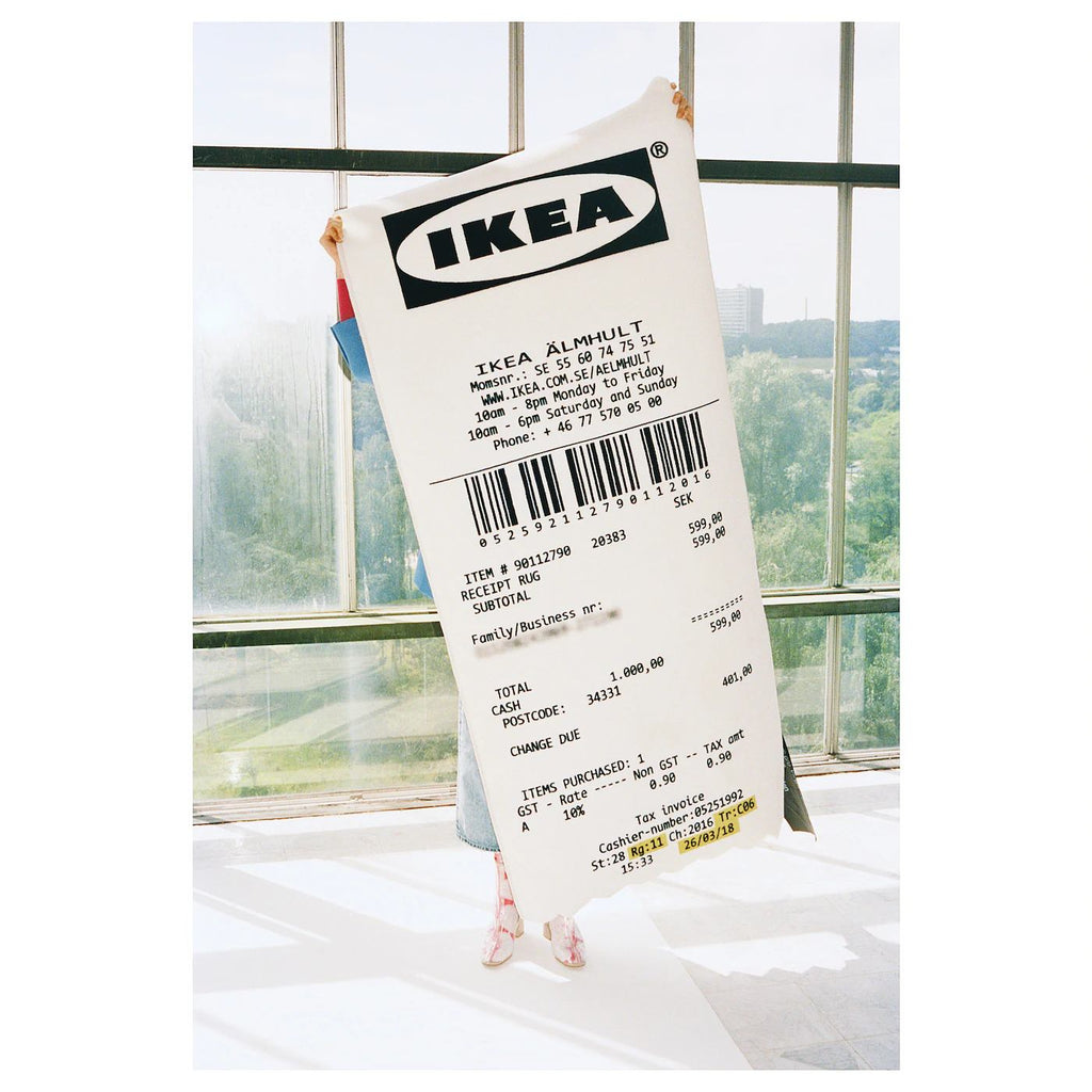 Virgil Abloh x IKEA MARKERAD RECEIPT Rug