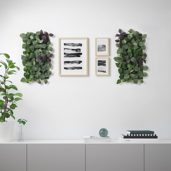 FEJKA Artificial plant, wall mounted indoor/outdoor/moss green, 10 ¼x10 ¼  - IKEA