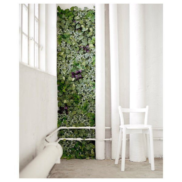 IKEA FEJKA Artificial Plant Wall Mounted Green White Leaf 10 1/4 x 10 1/4" 103.654.19
