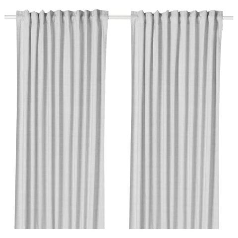 IKEA HANNALILL Curtains 57x98" Gray 2 Panels (1 Pair) Light Filtering