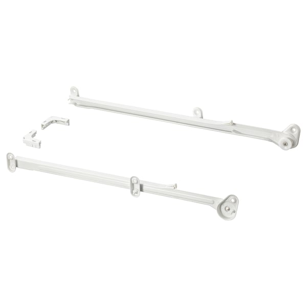 IKEA HJALPA Pull Out Rail (2 pack) for Baskets 21 5/8 " White 103.311.94