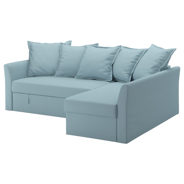 IKEA HOLMSUND Sleeper Sectional 3-Seat COVER Couch Slipcover Orrsta Light Blue