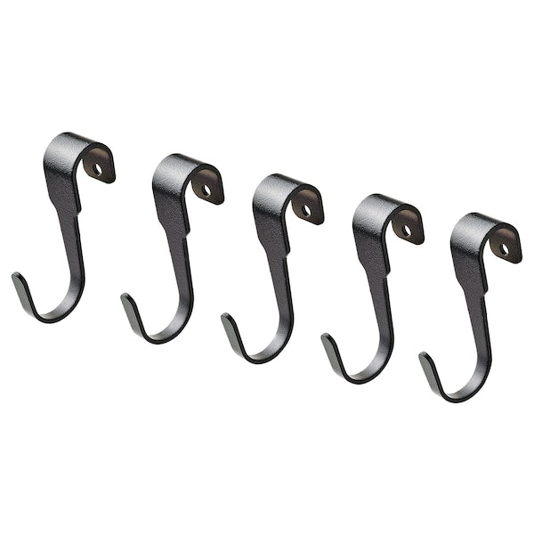 IKEA HULTARP Hook Black 2 3/4" (5 Pack) Storage Hanger 104.444.45