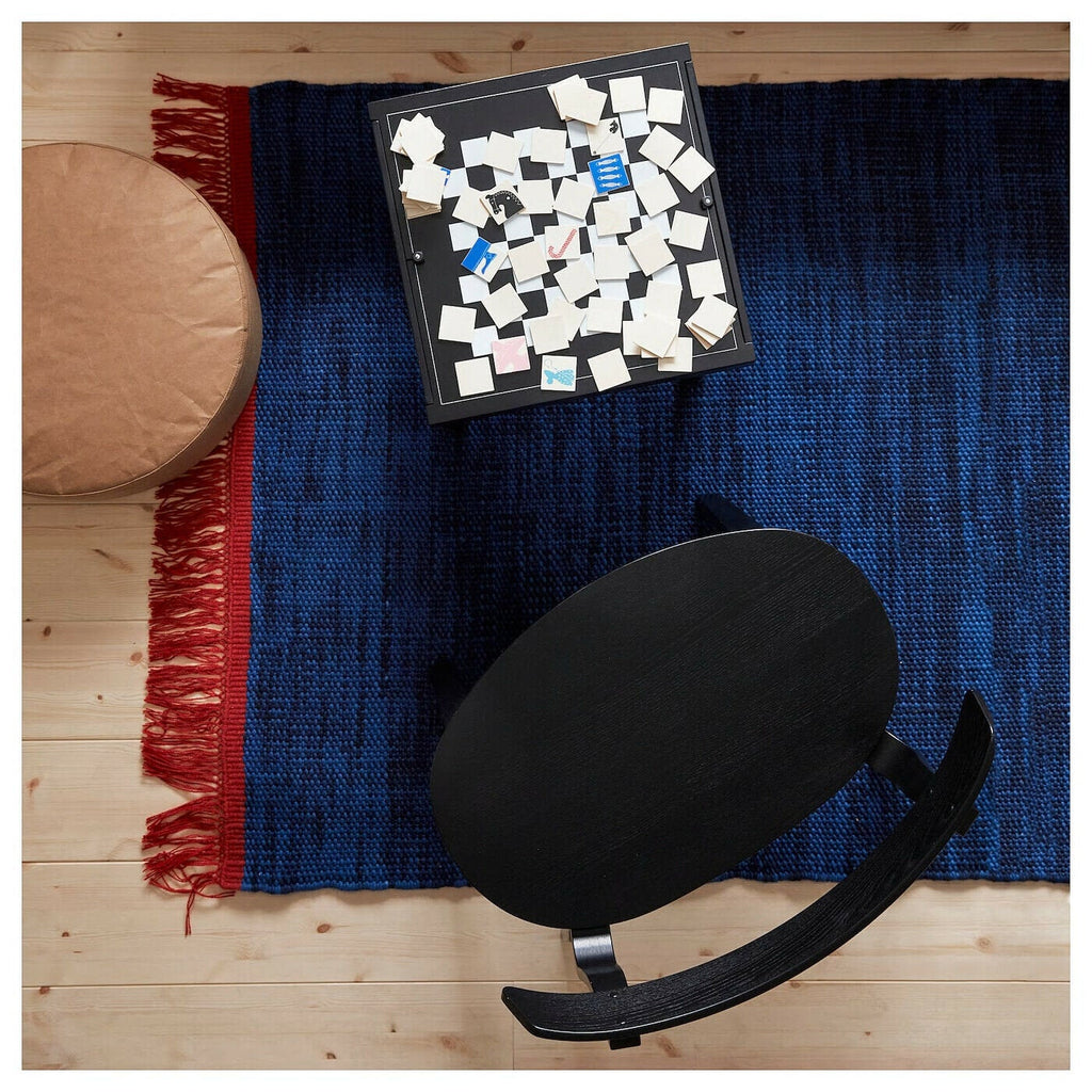 IKEA VARMER Flatwoven Wool Blue Rug 104.409.80 Discouch IKEA VARMER Flatwoven Wool Blue Rug 104.409.80 Discouch