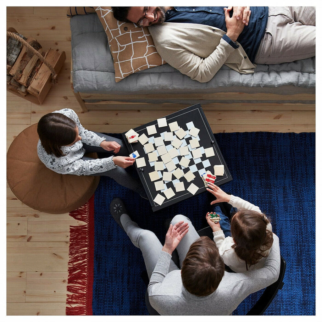 IKEA VARMER Flatwoven Wool Blue Rug 104.409.80 Discouch IKEA VARMER Flatwoven Wool Blue Rug 104.409.80 Discouch