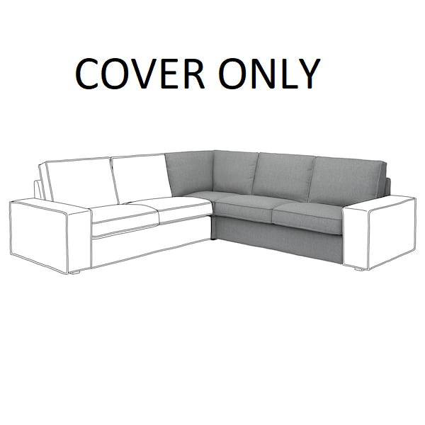 IKEA KIVIK Cover for Corner Section Tibbleby Light Gray Slipcovers 805.269.18
