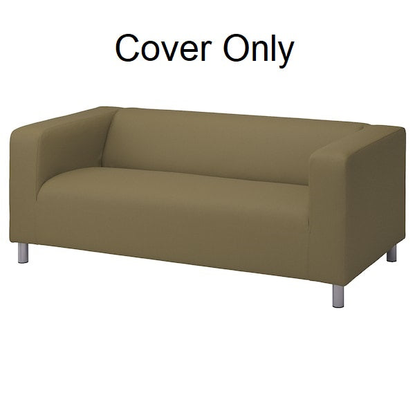 IKEA KLIPPAN Cover for Loveseat Couch 2 Seat Sofa Vissle Yellow Green Slipcover 604.940.46