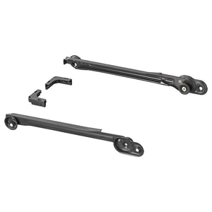 IKEA KOMPLEMENT Pull Out Rail (2 pack) for Baskets 13-3/4'' Dark Gray 902.632.33