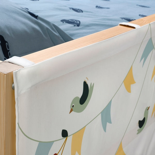 IKEA KURA Kid Bed Curtain Market Stall Pattern Colorful 205.061.50