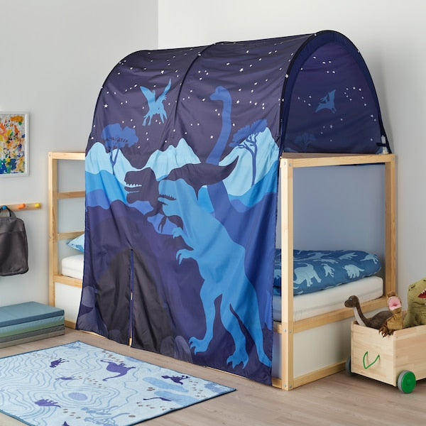 IKEA KURA Dinosaur Bed Tent - Blue Kid Tents Sleeping Cottage Canopy Net 104.642.16