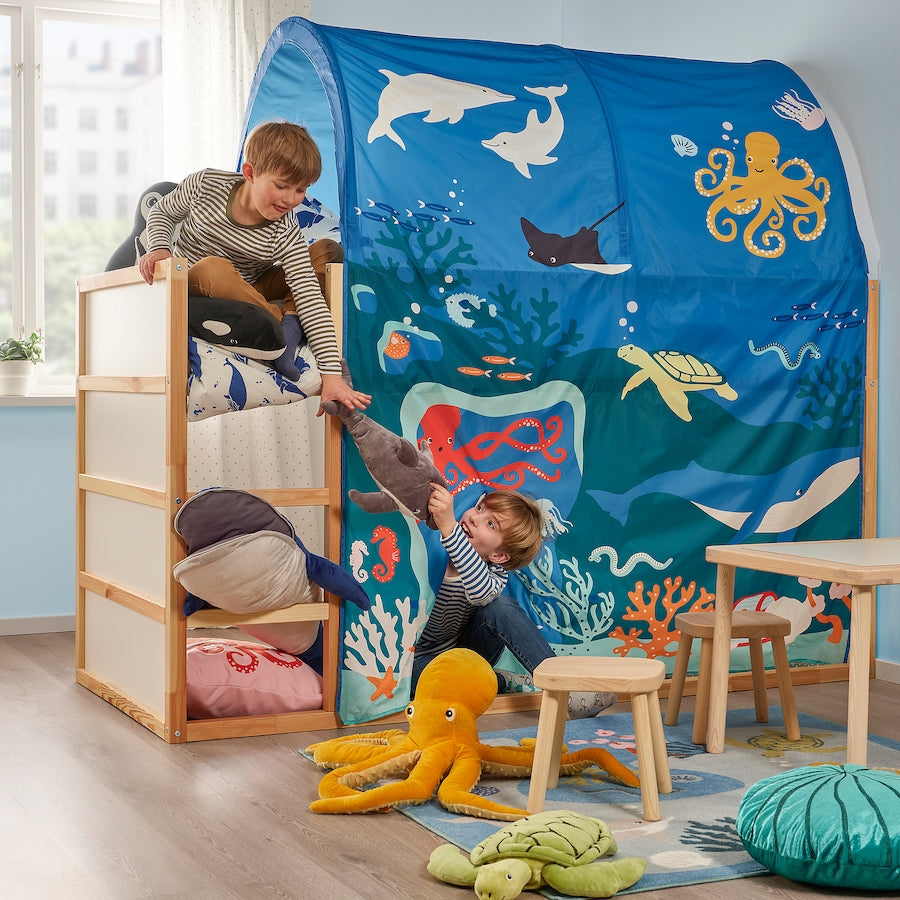 IKEA KURA Bed Tent Ocean Sea Animals Pattern Canopy Beds 405.284.53 Discouch