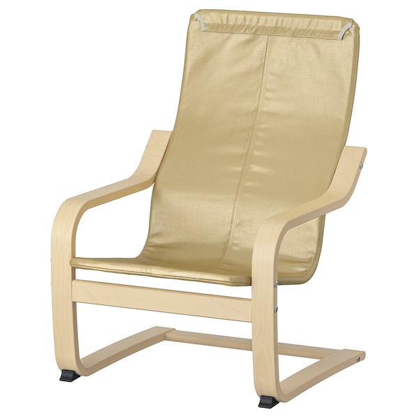 IKEA POANG Children's Armchair Frame Birch Veneer Chair (No Cushion) 804.180.56