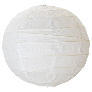 IKEA REGOLIT Pendant Lamp Shade Rice Paper Handmade Ambient Light White 17 3/4" 701.034.10