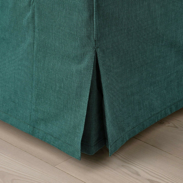IKEA UPPLAND Cover for Sofa with Chaise Lounge Dark Turquoise Slipcover 504.727.90