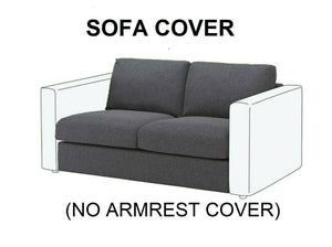 IKEA VIMLE Loveseat Sleeper 2-Seat Section COVER 804.338.01 Gunnared Medium Gray