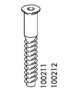IKEA Wood Screw Part # 100211 #100212 (2 pack) 40MM Black Or Silver Replacement Fittings