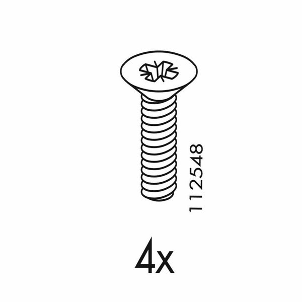 IKEA Screw (4 pack) Part # 112548 Furniture Hardware Fittings