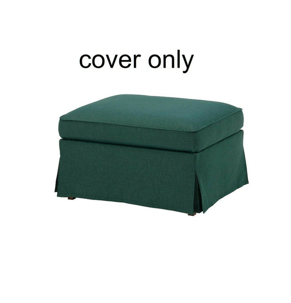 IKEA UPPLAND Cover for Ottoman with Storage Dark Turquoise Slipcover Slip covers 804.727.41