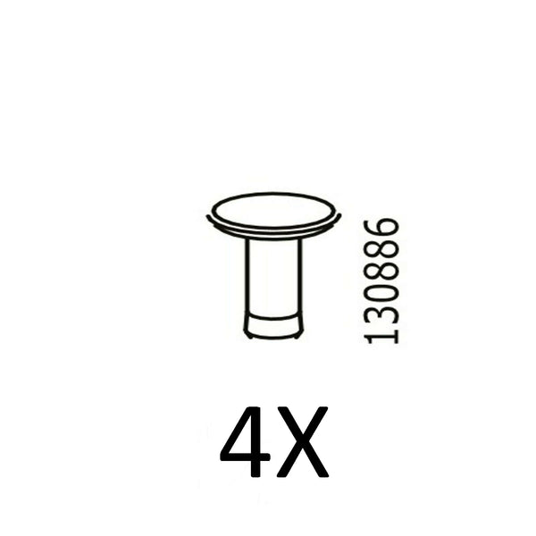 IKEA Plug Dowel (4 pack) Part # 130886 Furniture Hardware Fittings Parts