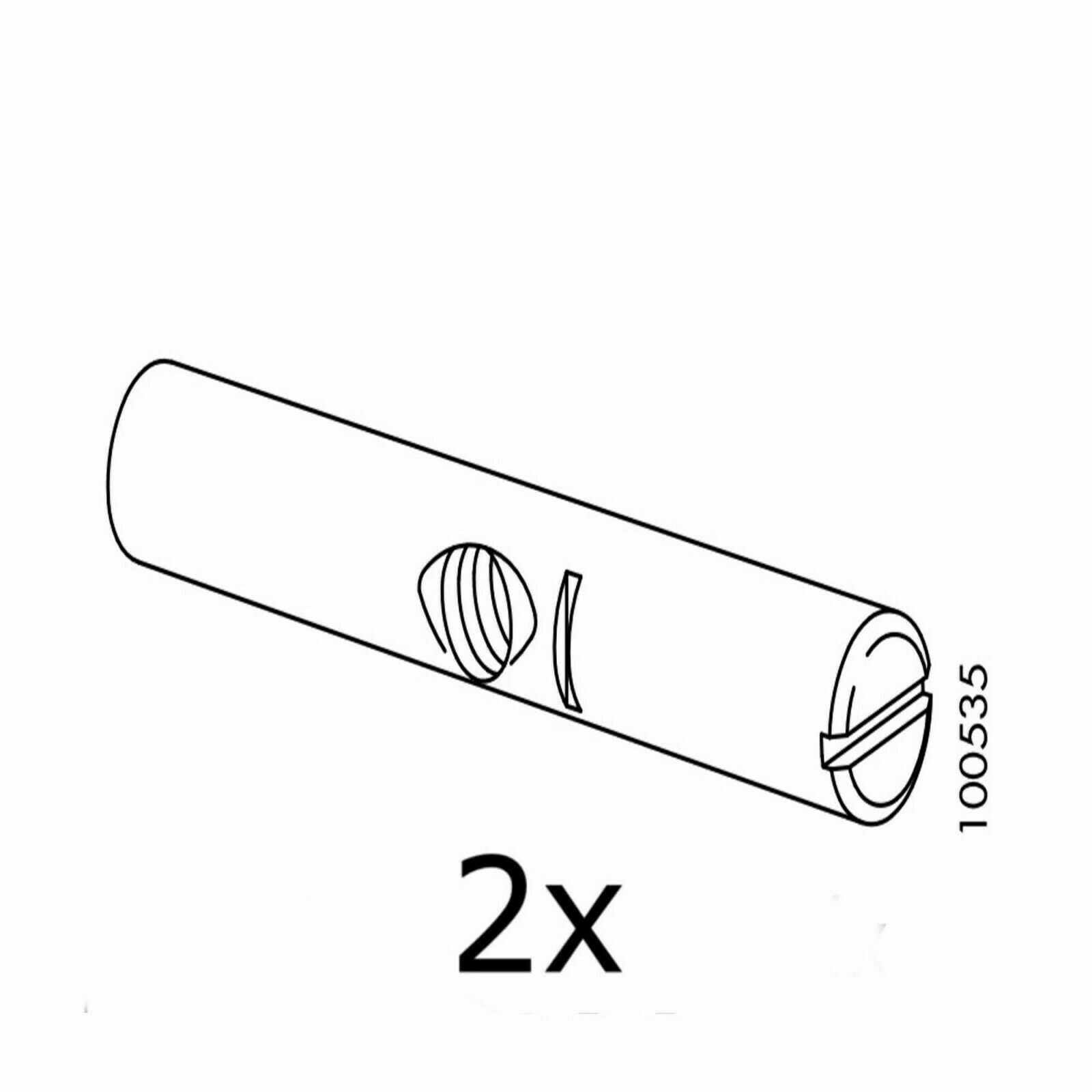 IKEA Cross Dowel Barrel Nut (2 pack) Part # 100535 Furniture Hardware Fittings