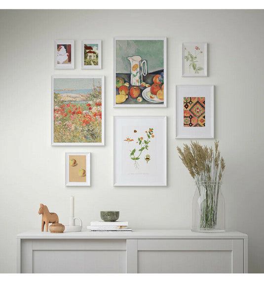 IKEA KNOPPANG Frame with Poster (Set of 8) Countryside Living 104.790.53