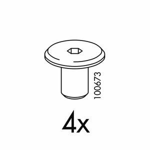 IKEA Nut Metric Sleeves (4 pack) Part # 100673 Furniture Hardware Fittings