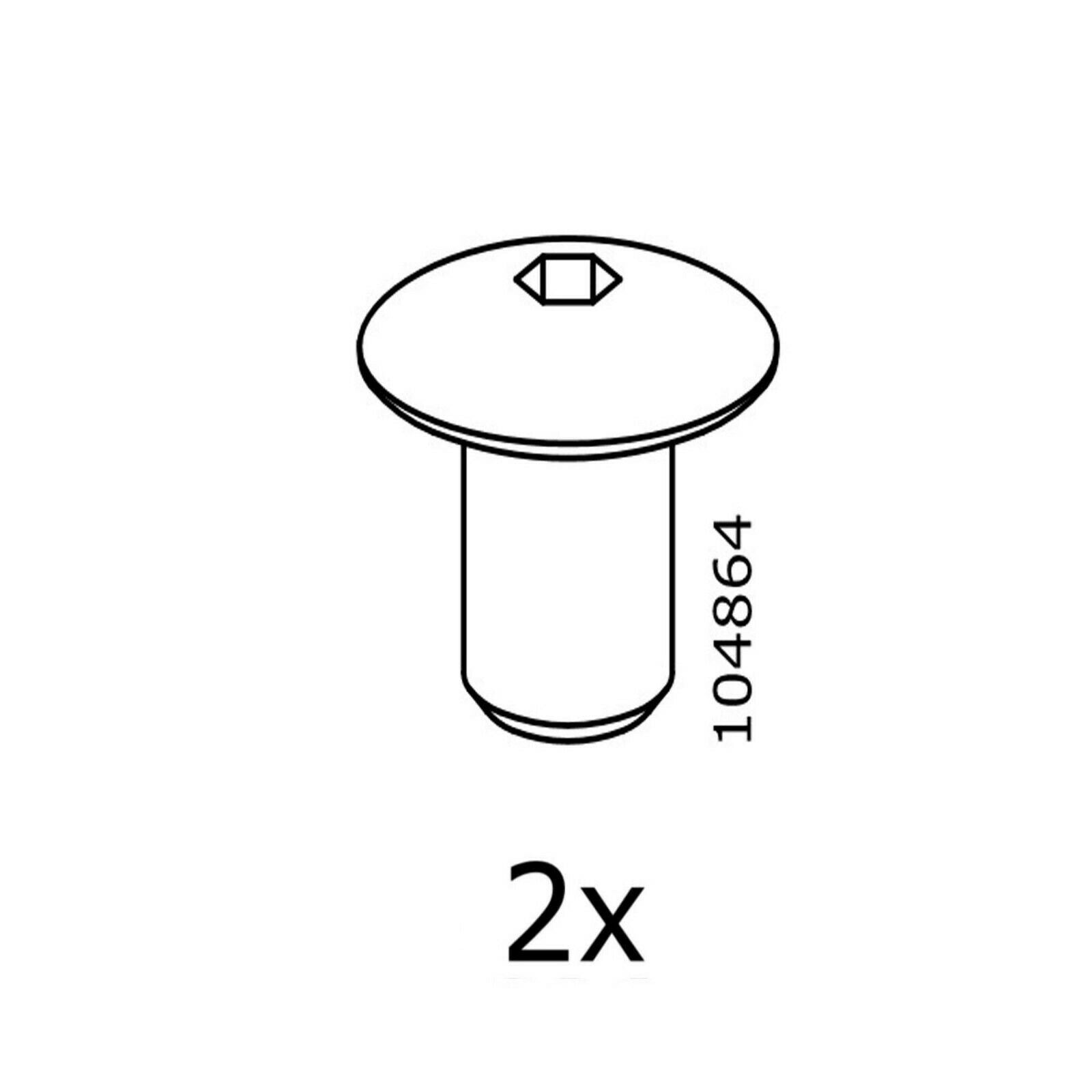 IKEA Nut Part # 104864 (2 Packs) Metric Sleeves Furniture Hardware Fittings
