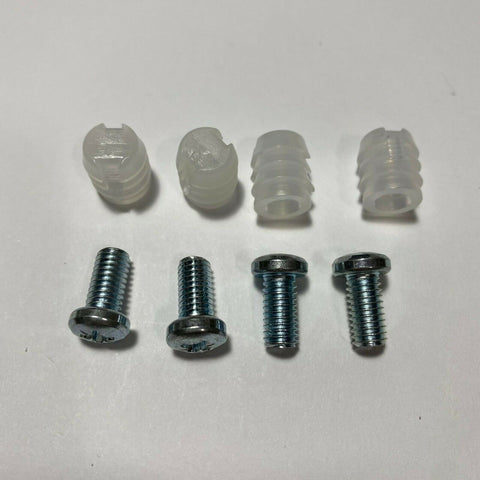 IKEA Plastic Sleeve And Screw Part # 105163 #102267 (4 pack) Furniture Hardware