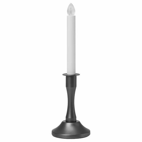 IKEA STRALA LED Candlestick Light Candle Holder Steel Nickel Black Candelabra